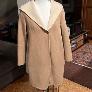 Uniqlo double faced hooded coat size S